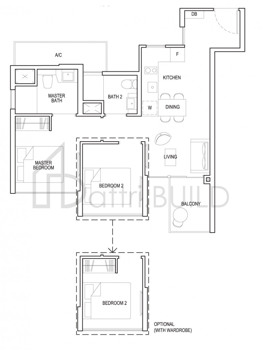 GRANDEUR PARK RESIDENCES 2D3a floorplan (watermarked)