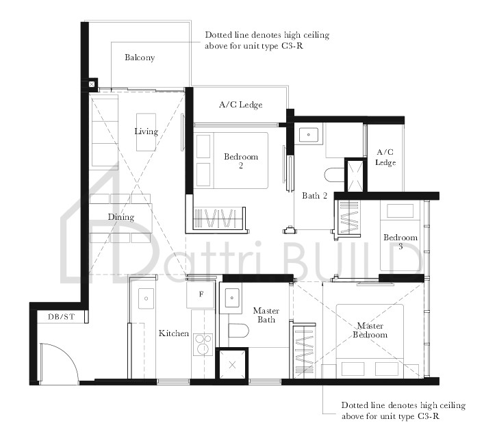 THE GARDEN RESIDENCES C3 floorplan (watermarked)