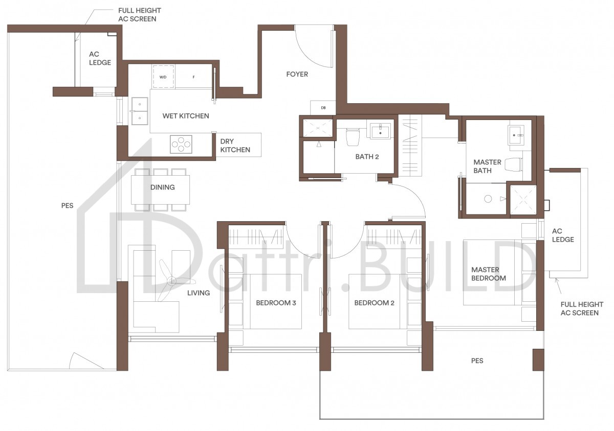 PARK PLACE RESIDENCES AT PLQ E1Pa floorplan (watermarked)