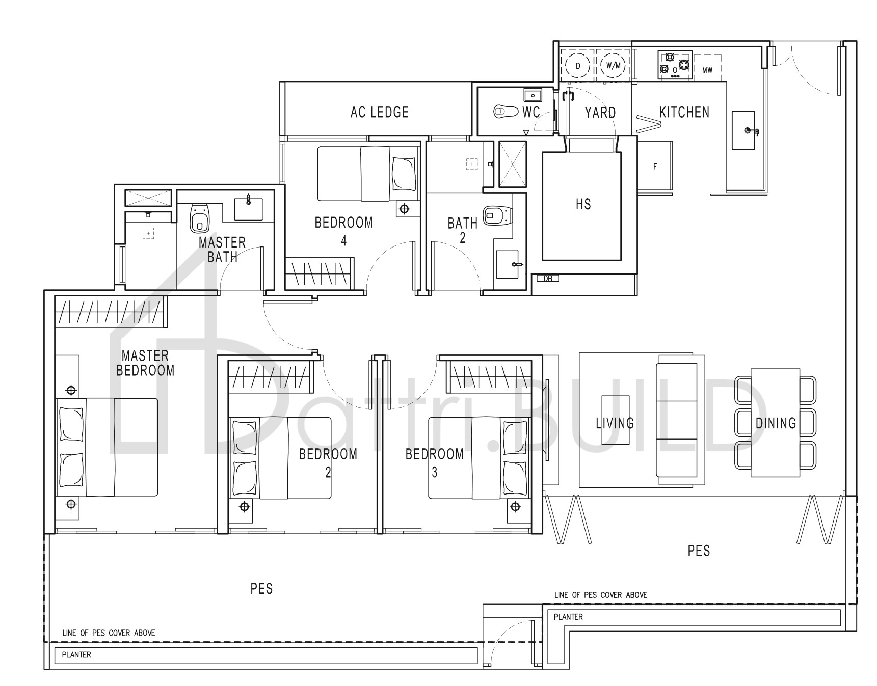 POLLEN & BLEU D (p) floorplan (watermarked)