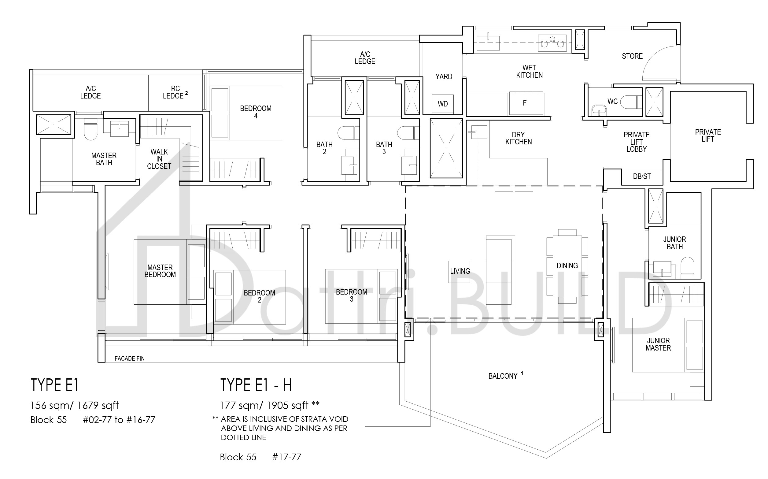 RIVERFRONT RESIDENCES E1 floorplan (watermarked)