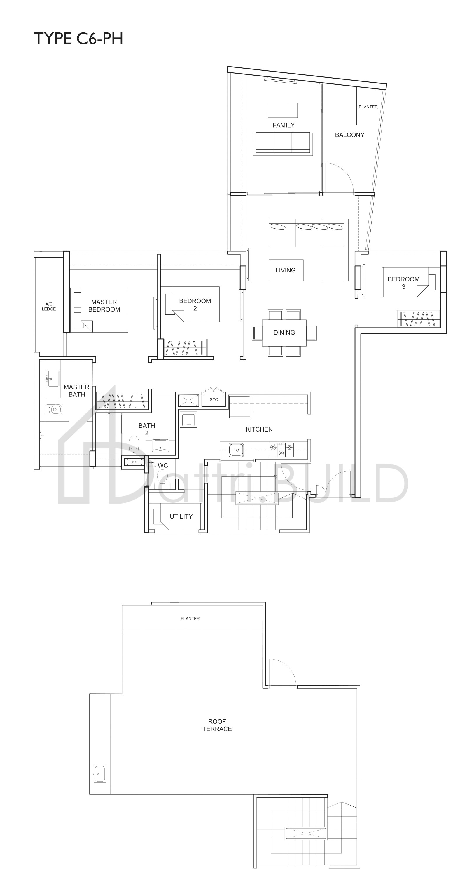 UBER 388 C6-PH floorplan (watermarked)
