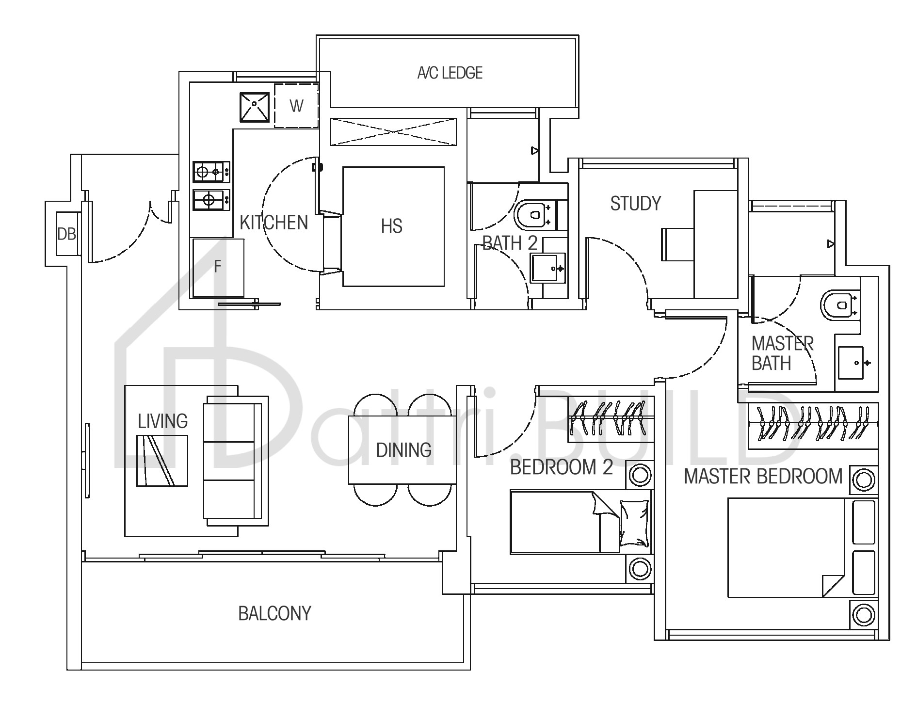 HEDGES PARK CONDOMINIUM (2+1)a floorplan (watermarked)