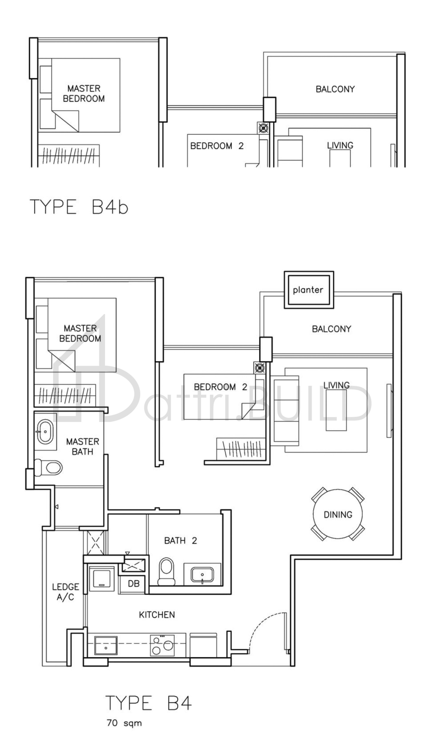 THE SANTORINI B4b floorplan (watermarked)