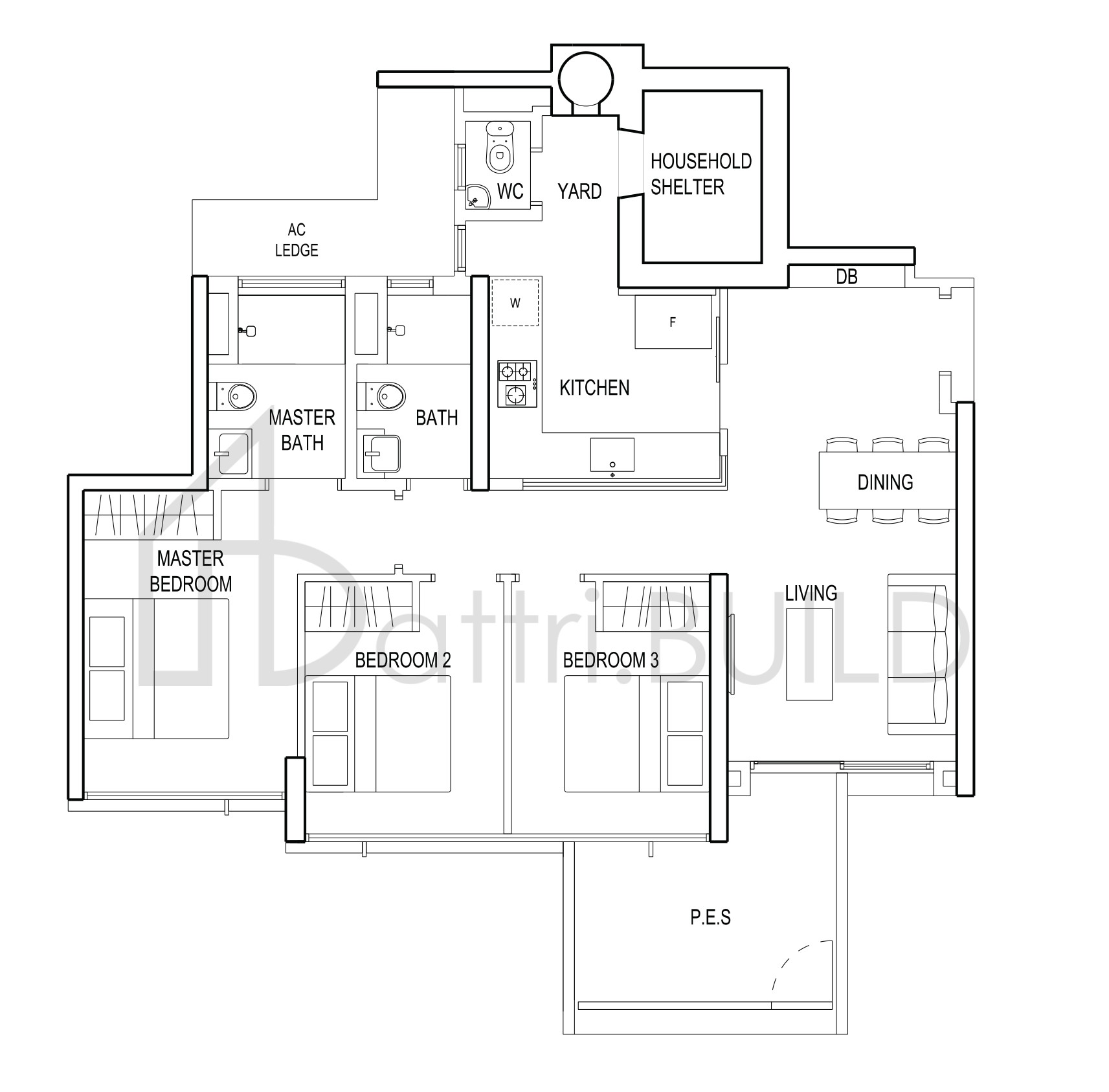 THE TERRACE B4g floorplan (watermarked)