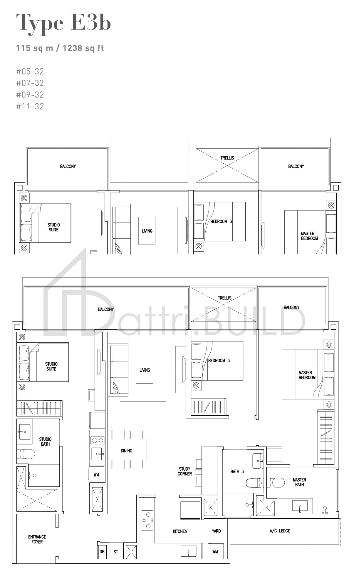 CITYLIFE@TAMPINES E3b floorplan (watermarked)