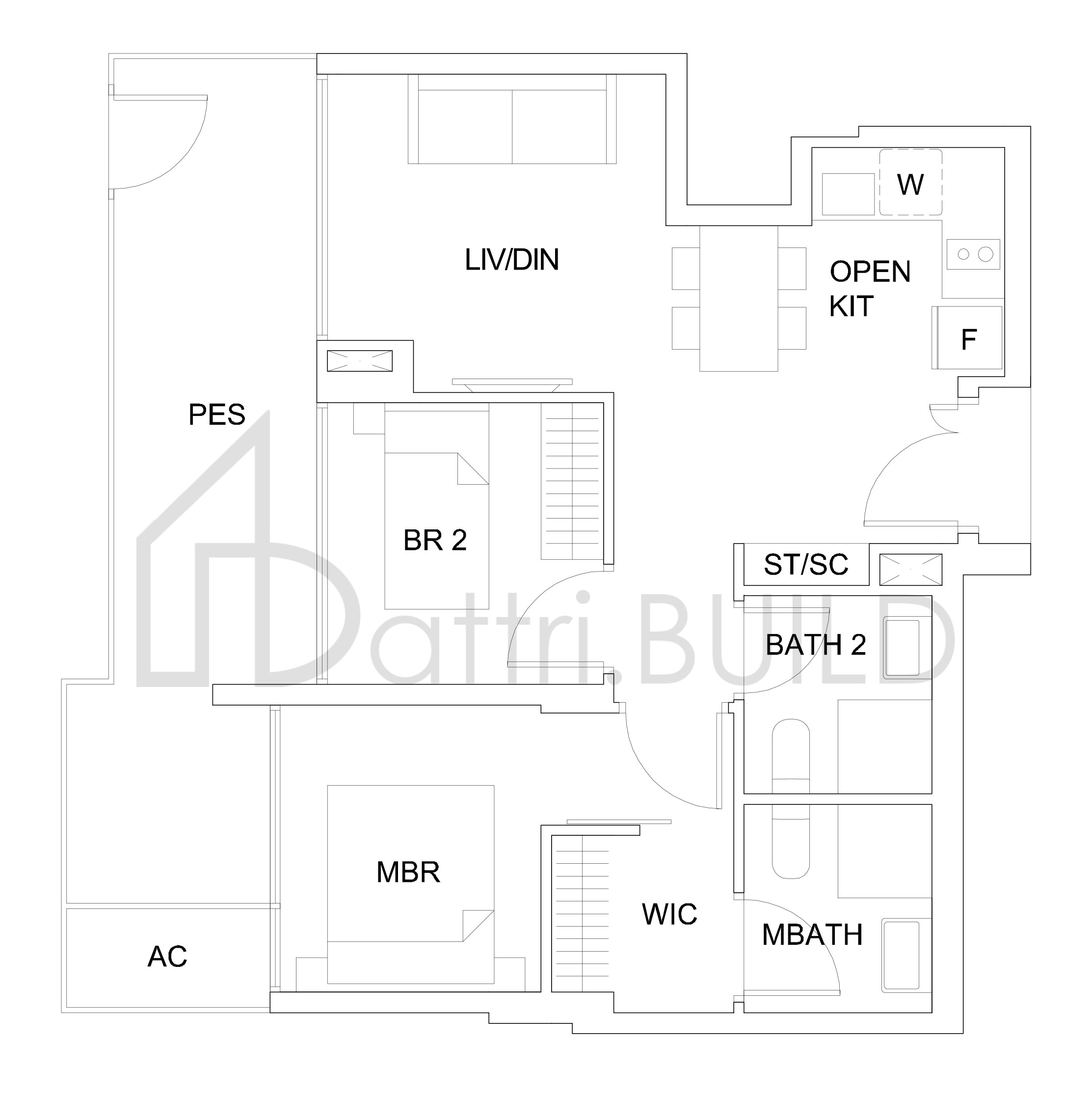 SKY VUE B1b1(P)(2-br) floorplan (watermarked)