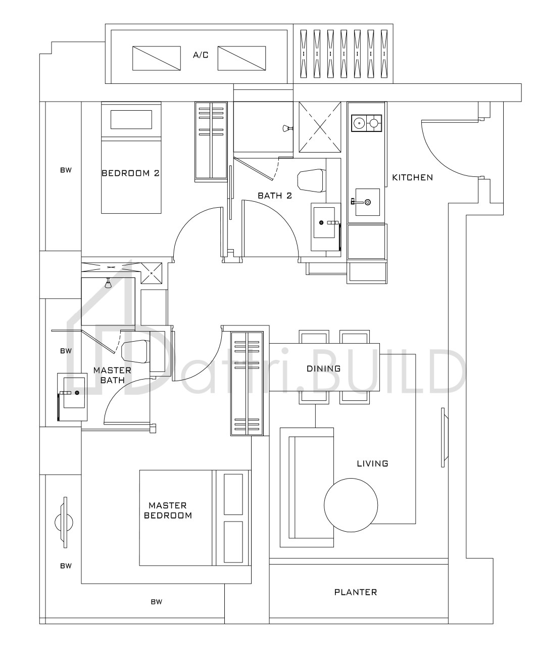 SKYSUITES@ANSON B1 floorplan (watermarked)