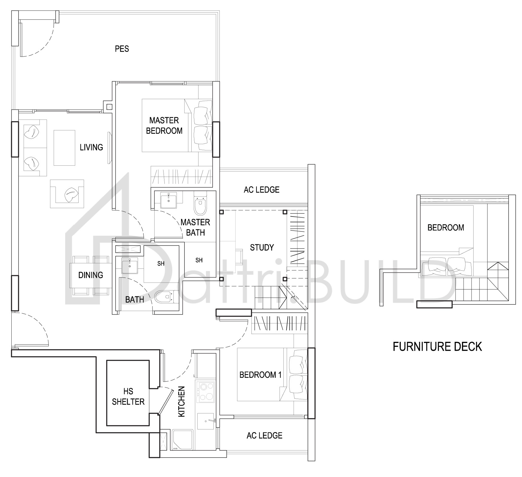 URBAN VISTA 12D2 floorplan (watermarked)