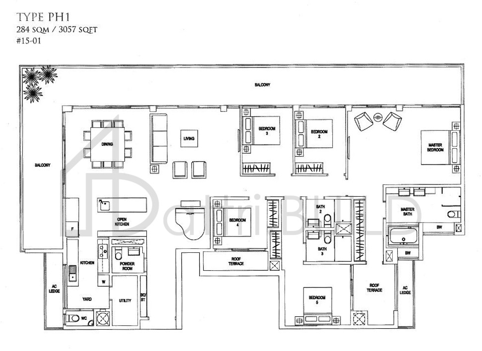 WATERFRONT GOLD PH1 floorplan (watermarked)