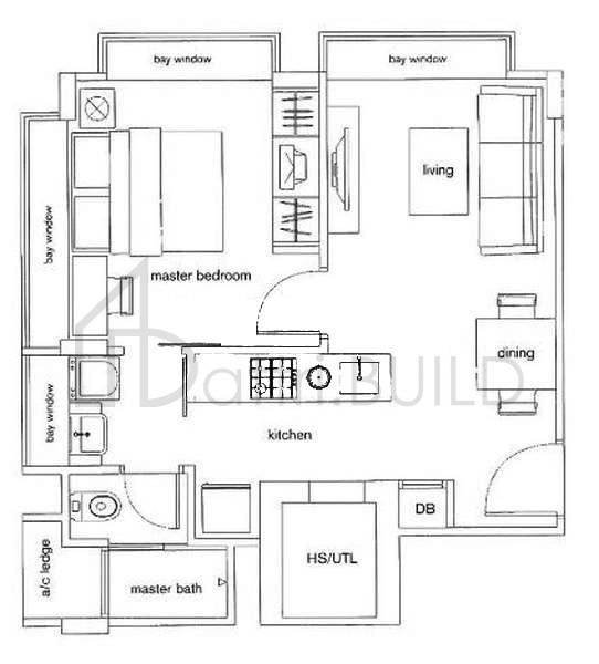 THE MAYLEA A2 floorplan (watermarked)