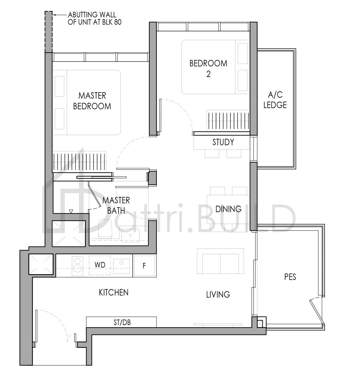 SENGKANG GRAND RESIDENCES B4S(p) floorplan (watermarked)
