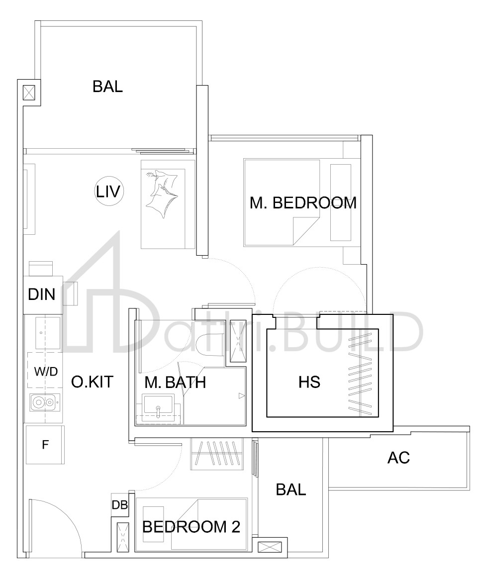 UPTOWN @ FARRER B2 floorplan (watermarked)