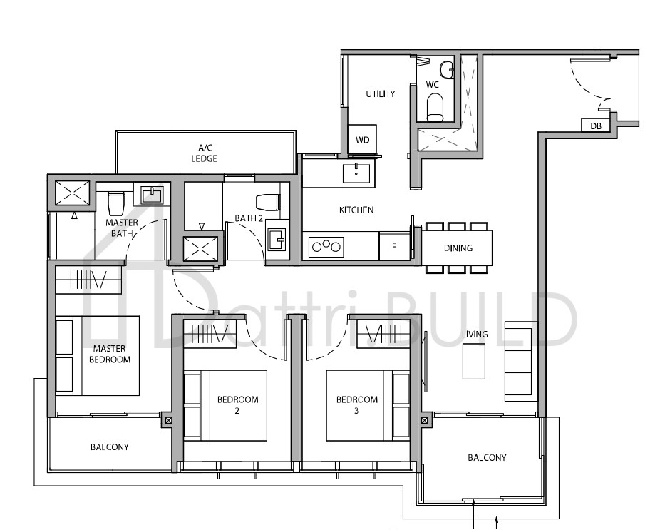 DAIRY FARM RESIDENCES 3B2 floorplan (watermarked)