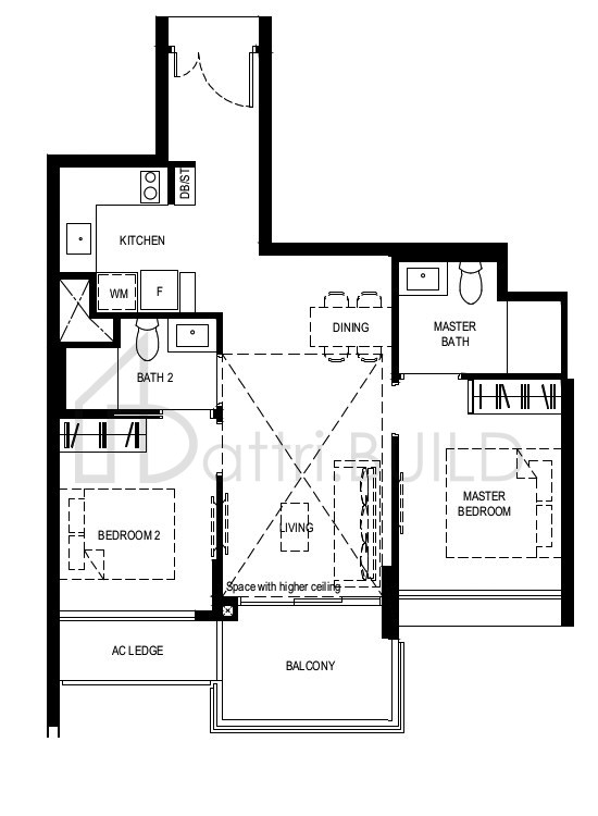 NORMANTON PARK 2BR-Pc-PH floorplan (watermarked)