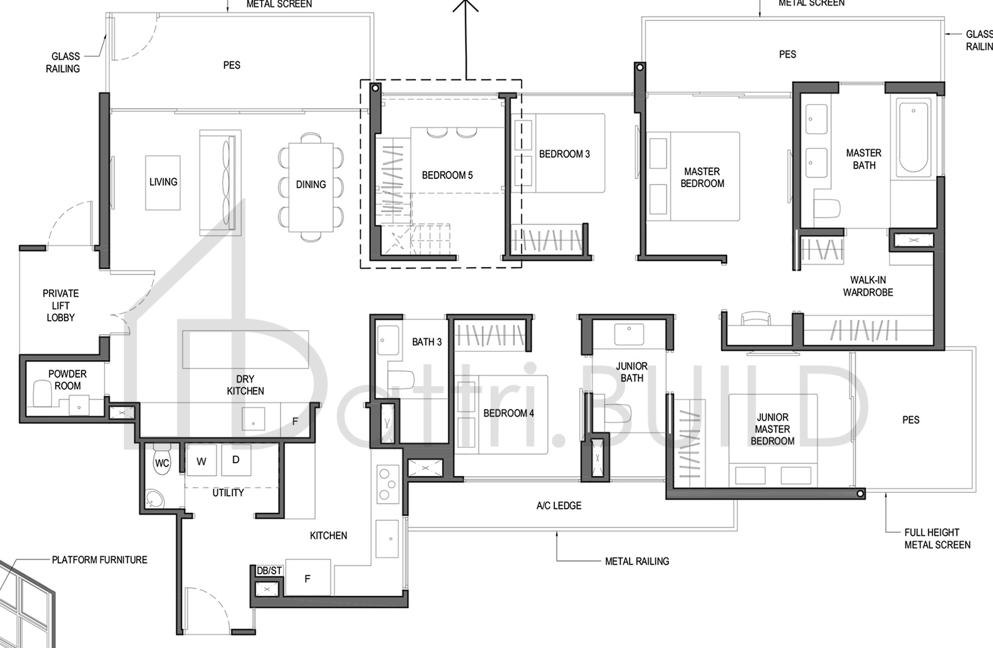 PARC KOMO 5L1a-G floorplan (watermarked)