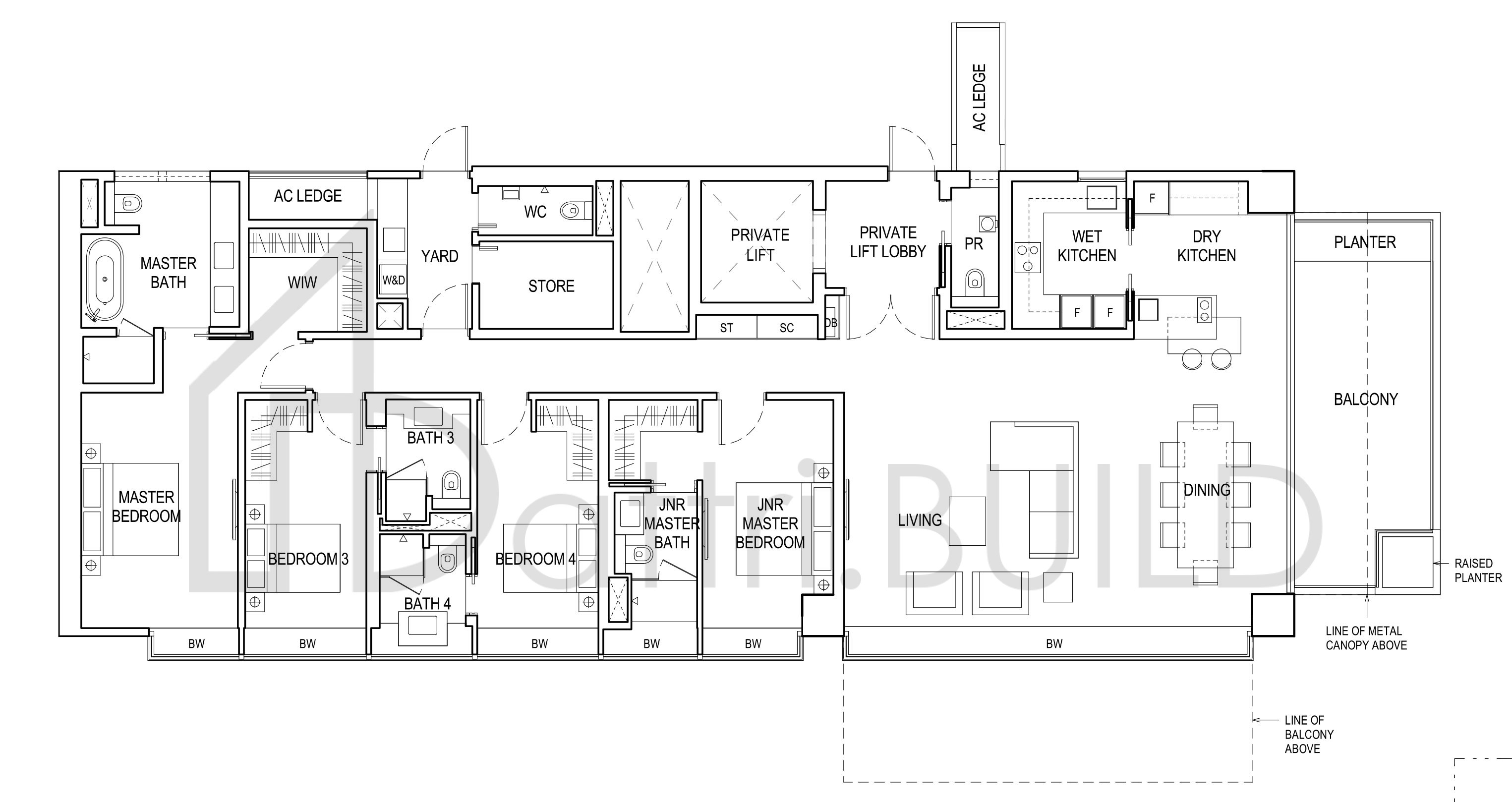 BOULEVARD 88 C3/C3a floorplan (watermarked)