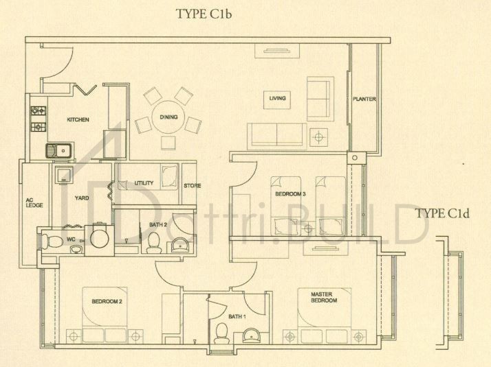 THE RAINTREE C1b floorplan (watermarked)