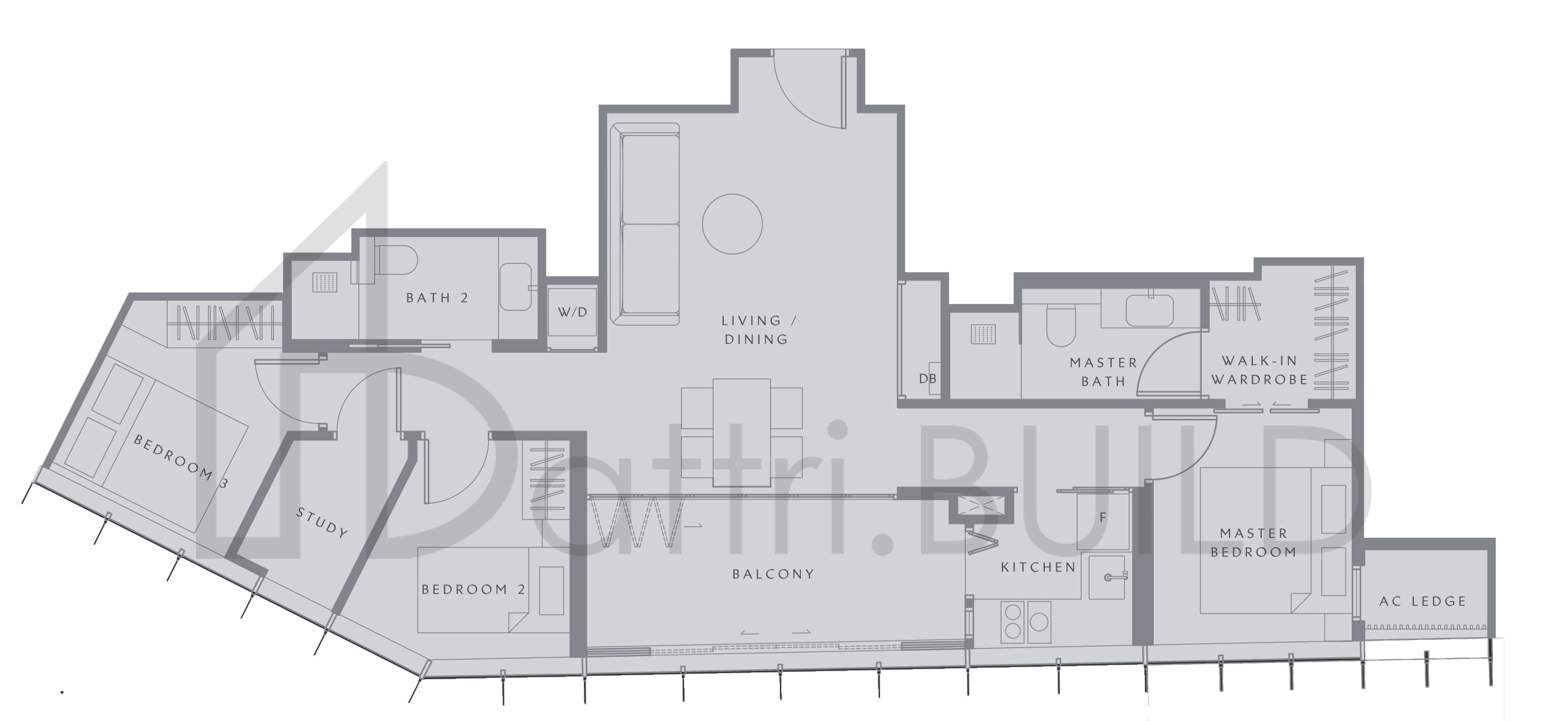 THE IVERIA B floorplan (watermarked)