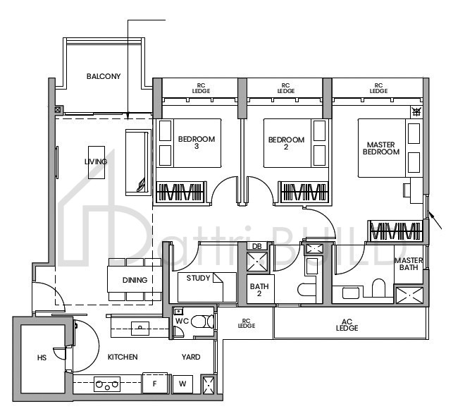 PARC GREENWICH C5-PH floorplan (watermarked)