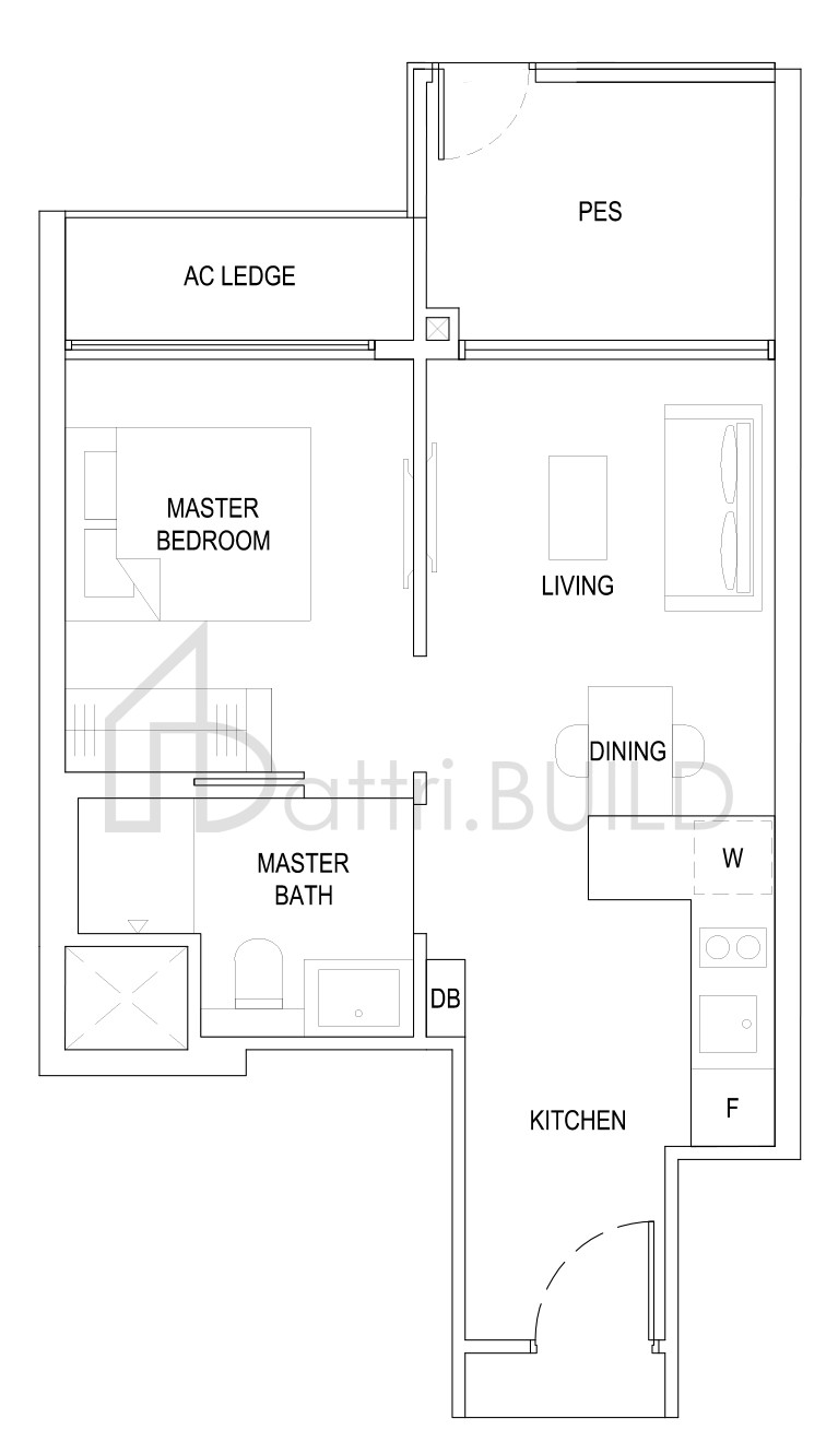 THE FLORENCE RESIDENCES 1B2(G) floorplan (watermarked)