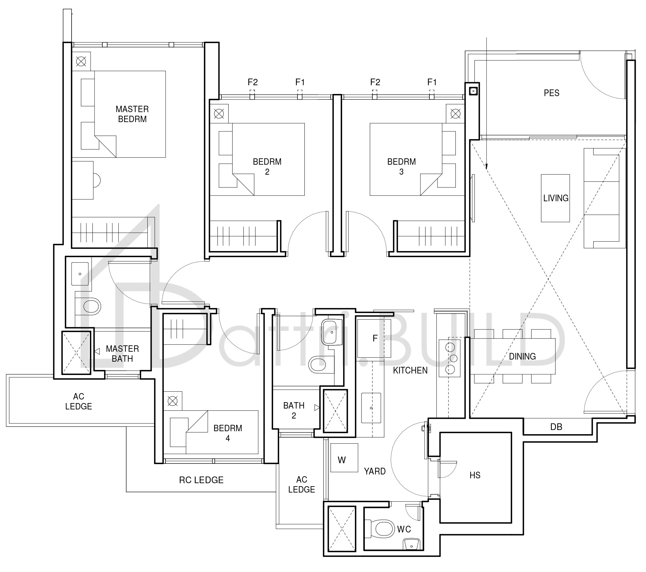PARC CENTRAL RESIDENCES D1-PH floorplan (watermarked)