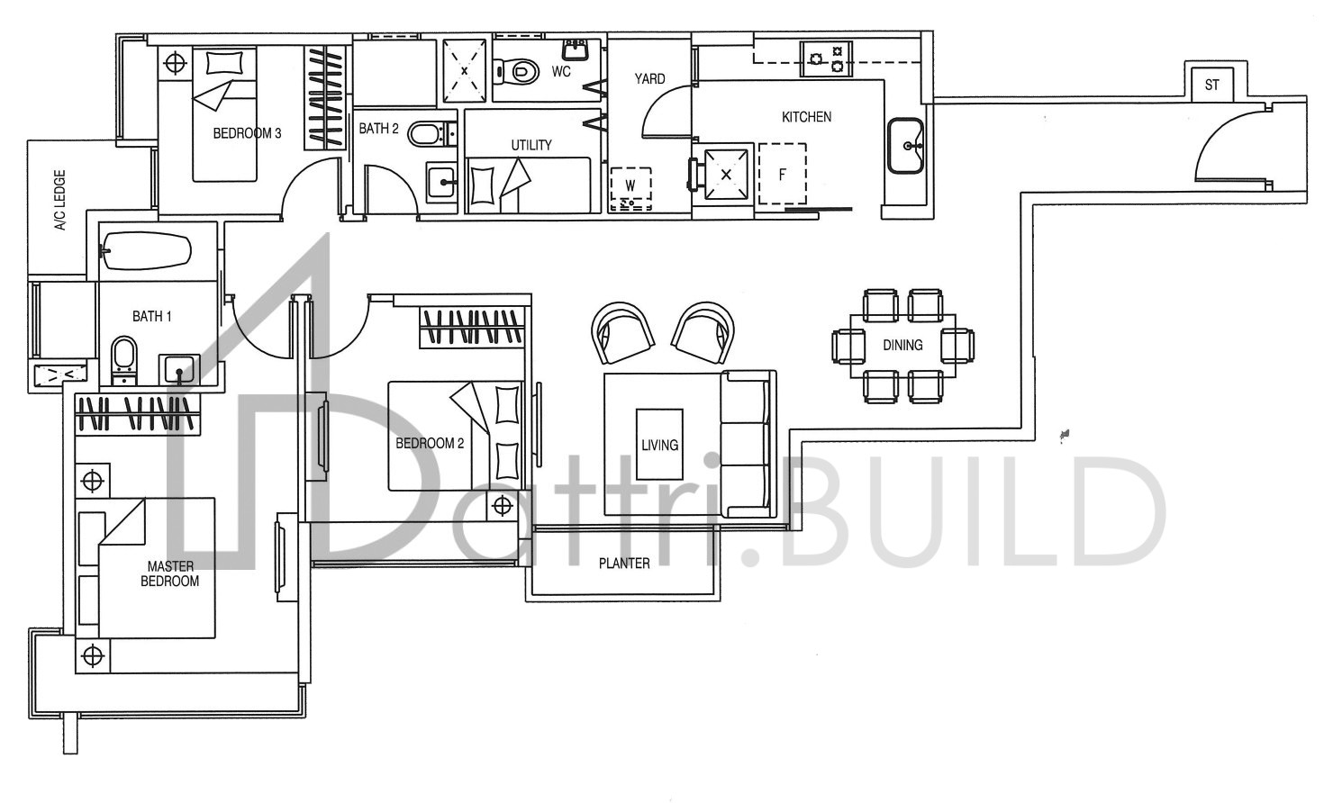 YEWTEE RESIDENCES C3 floorplan (watermarked)