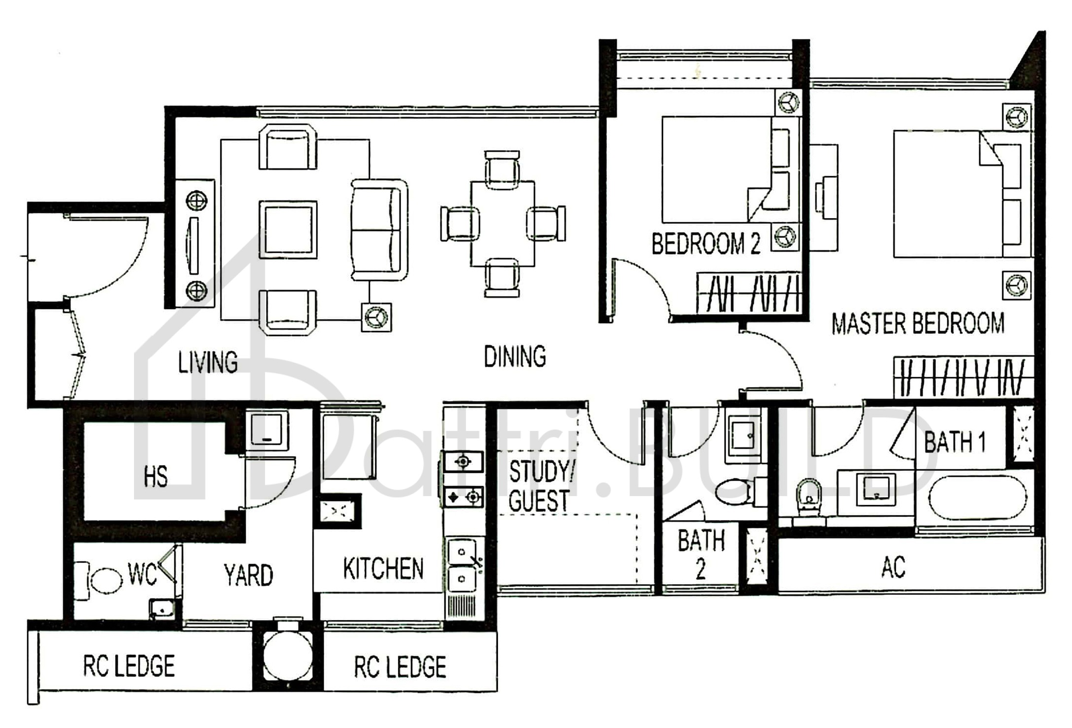 BELMOND GREEN B2a floorplan (watermarked)