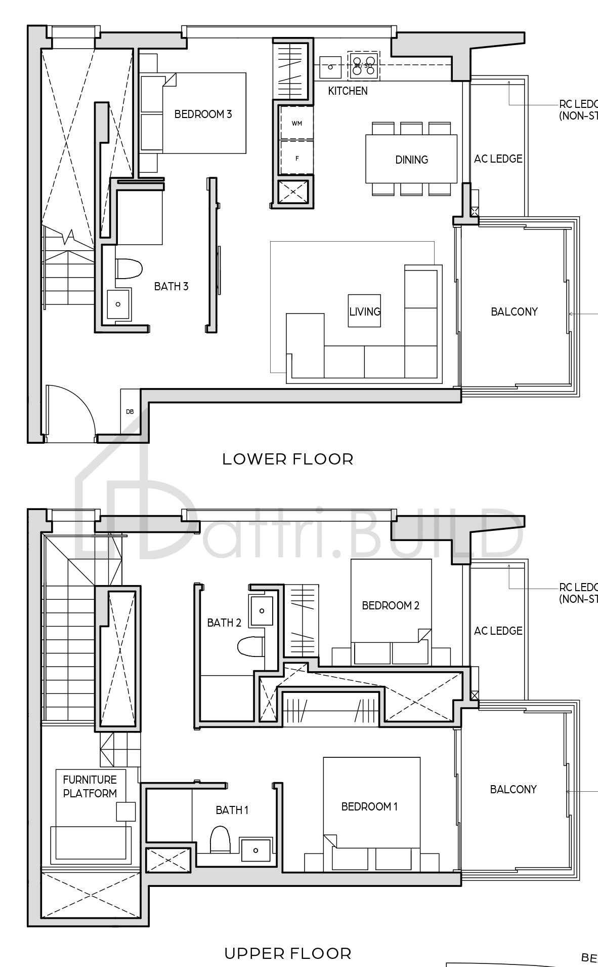 MIDTOWN BAY B1a-DP floorplan (watermarked)
