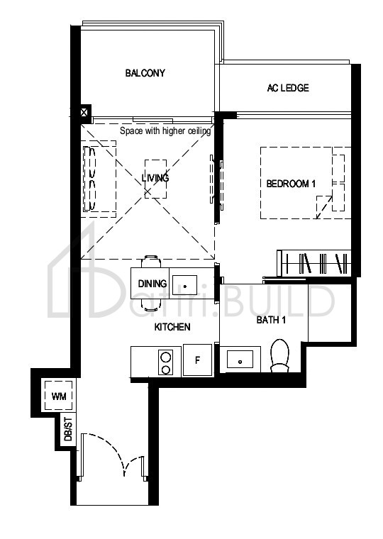 NORMANTON PARK 1BR-bR-PH floorplan (watermarked)