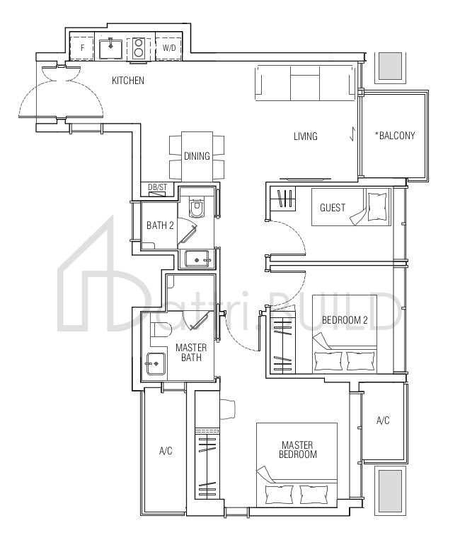 JERVOIS MANSION B4 floorplan (watermarked)