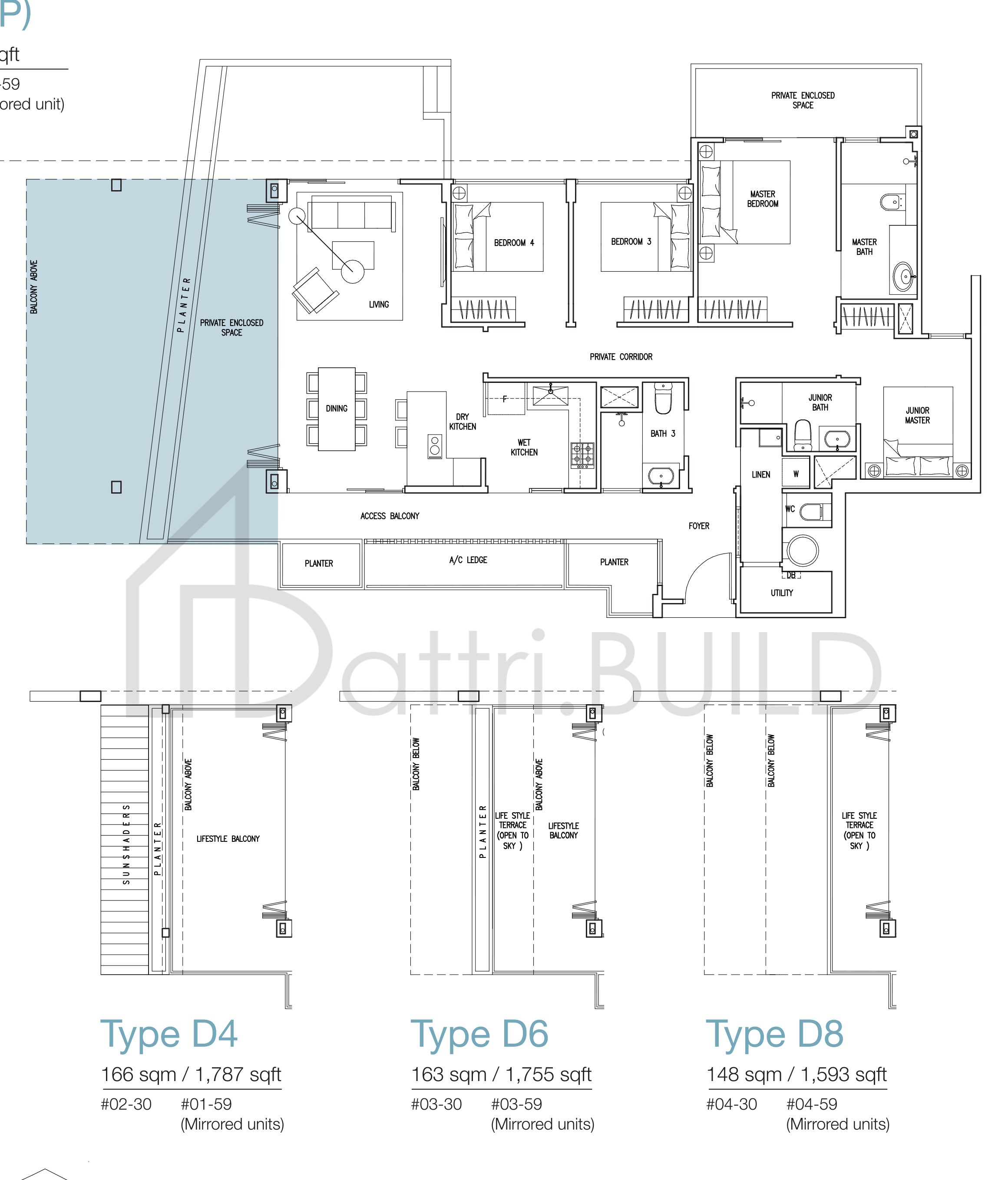 THE NAUTICAL D2(P) floorplan (watermarked)