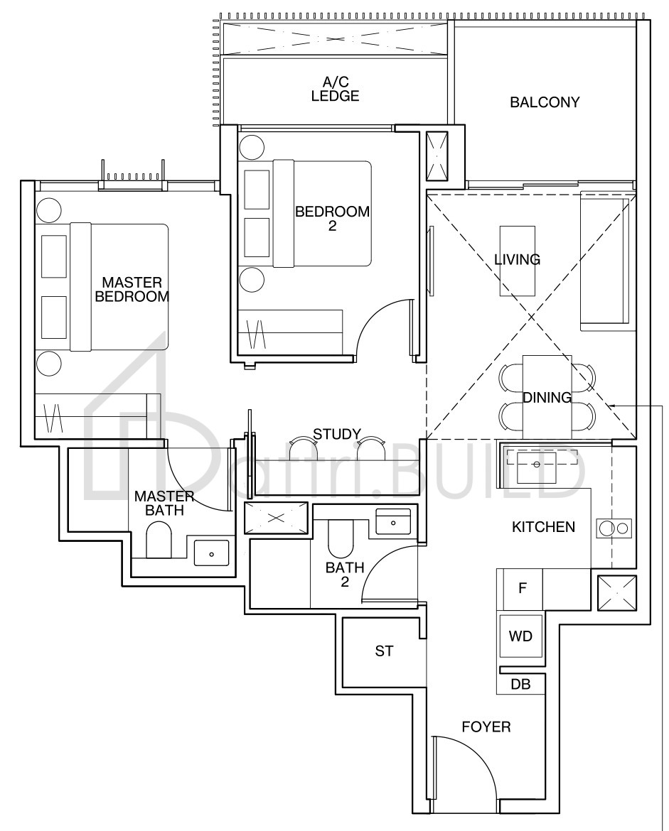 KI RESIDENCES AT BROOKVALE B2-P floorplan (watermarked)