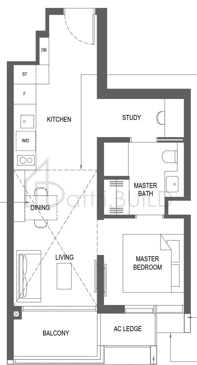 THE M AS1-R floorplan (watermarked)