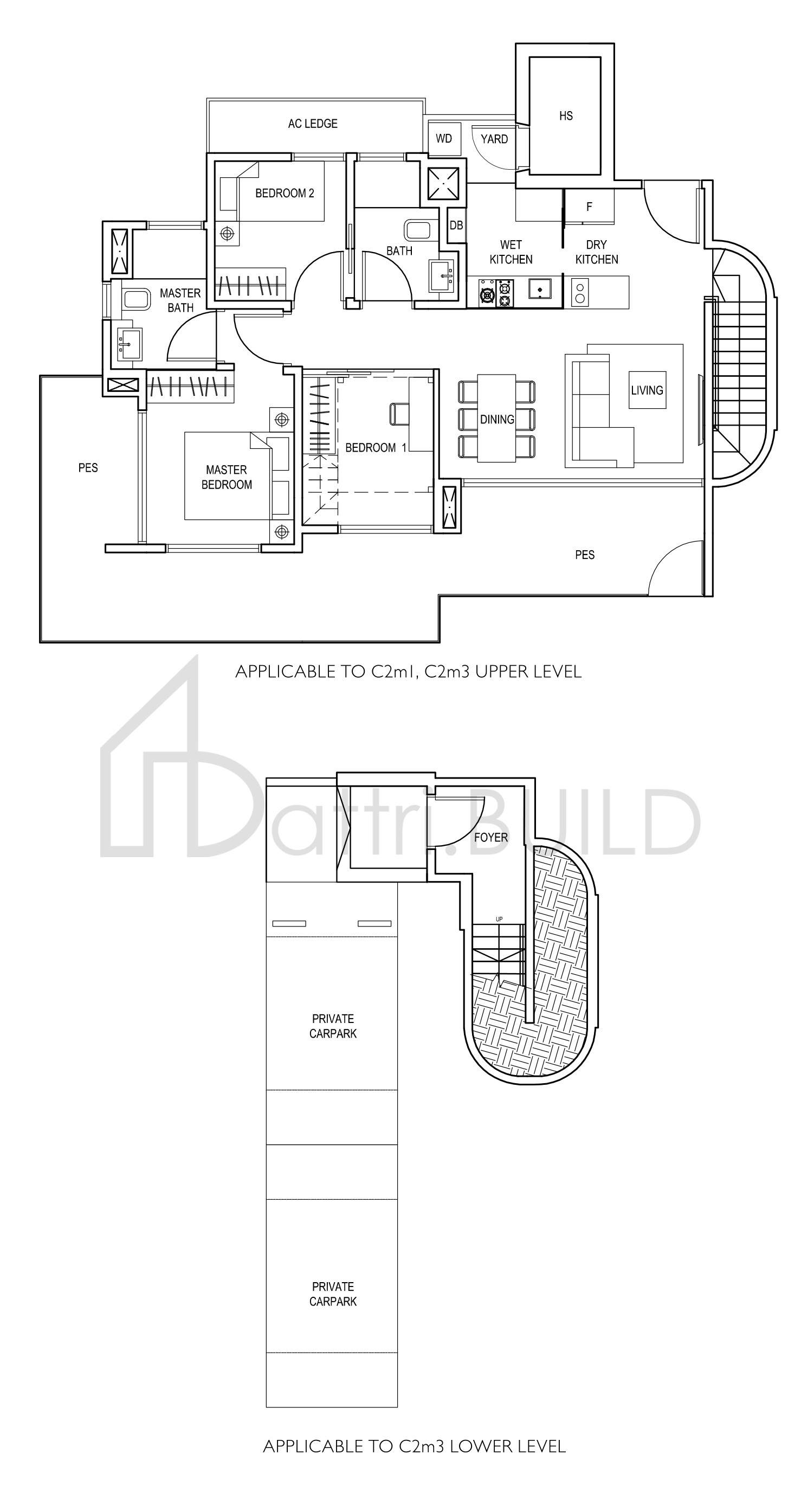 THE CREEK @ BUKIT C2m3 floorplan (watermarked)