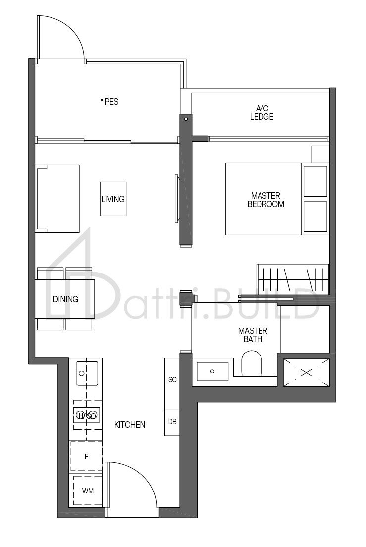 MIDTOWN MODERN A2-G floorplan (watermarked)