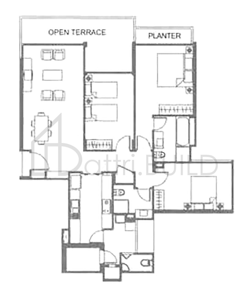 VARSITY PARK CONDOMINIUM B2-T1-1 floorplan (watermarked)