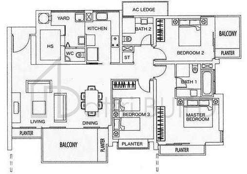 RIVERGATE C1a-2 floorplan (watermarked)