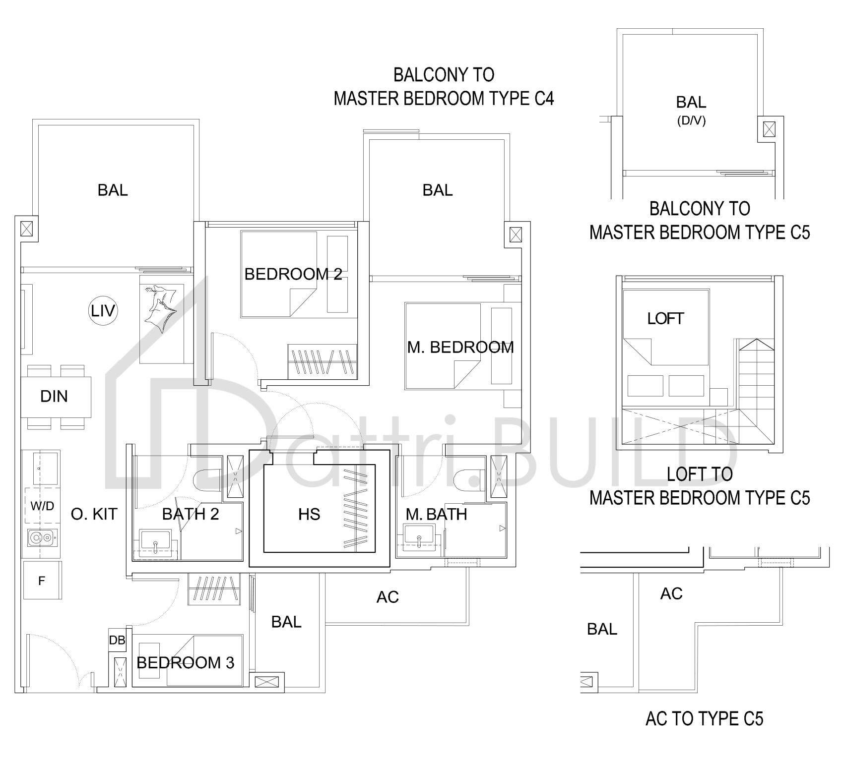 UPTOWN @ FARRER C4 floorplan (watermarked)
