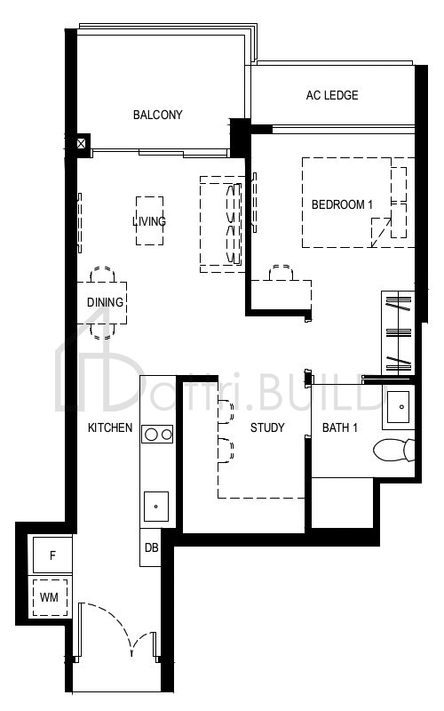 NORMANTON PARK 1BR-Sb floorplan (watermarked)
