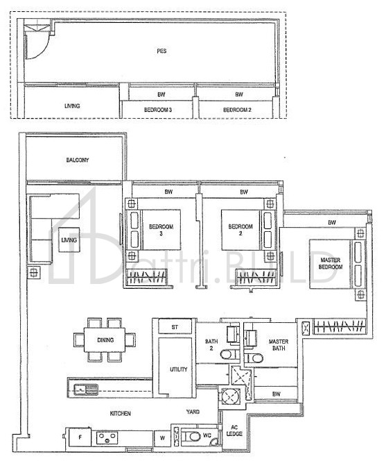 WATERFRONT GOLD C4 floorplan (watermarked)