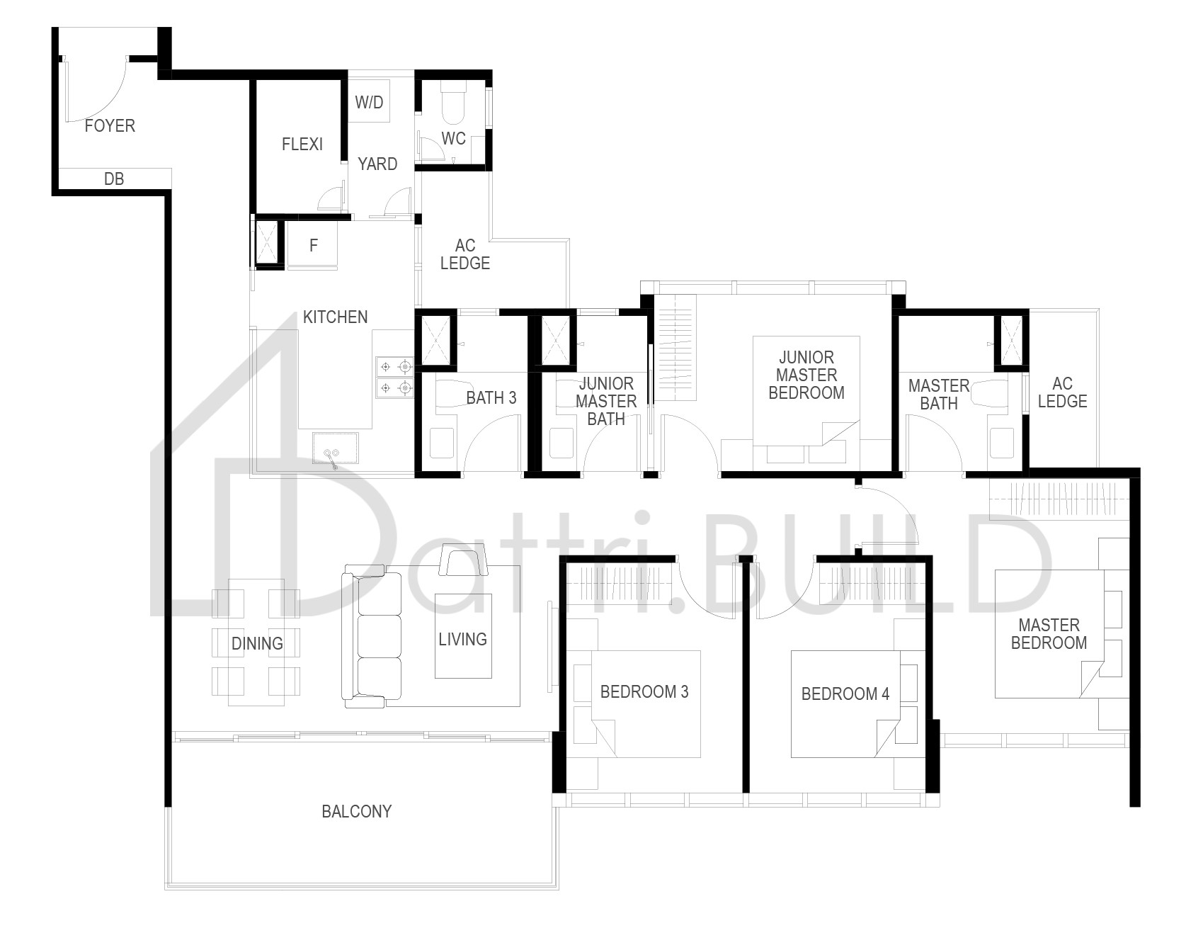 THE GAZANIA D4 floorplan (watermarked)