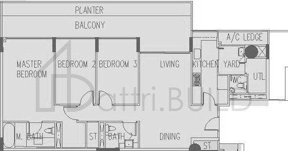 THE INTERLACE B3(161) floorplan (watermarked)