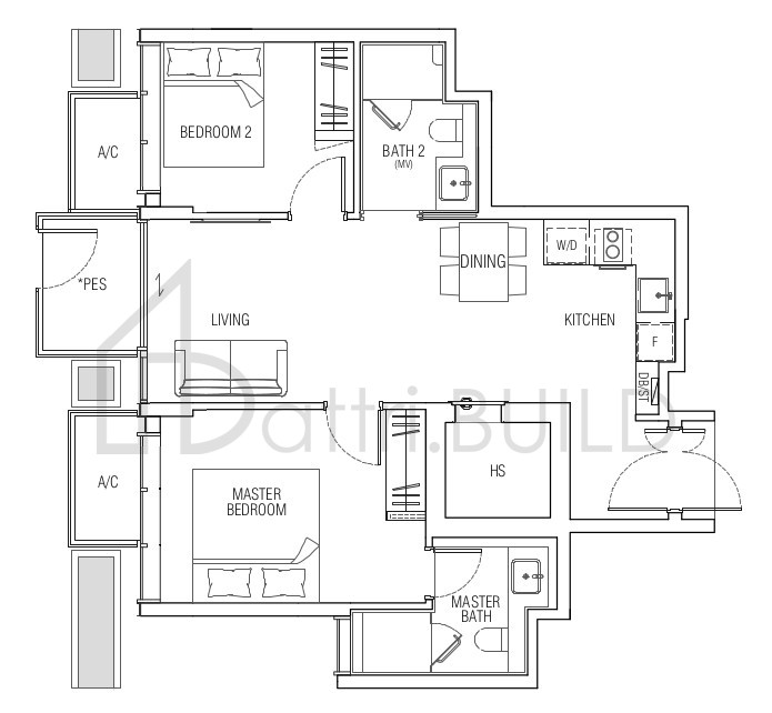 JERVOIS MANSION B3-G floorplan (watermarked)