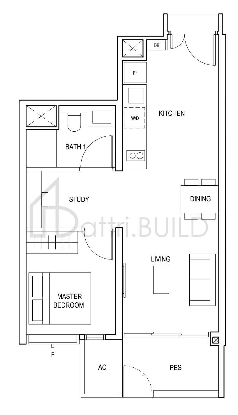 PENROSE (1+1)a1 floorplan (watermarked)