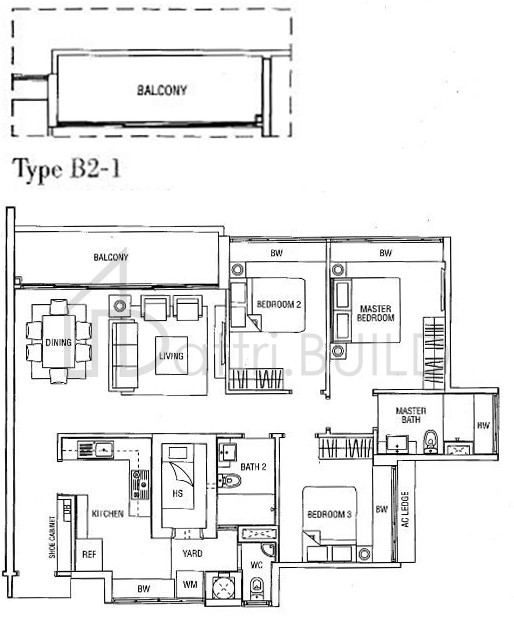 WATERFRONT WAVES B2-1 floorplan (watermarked)