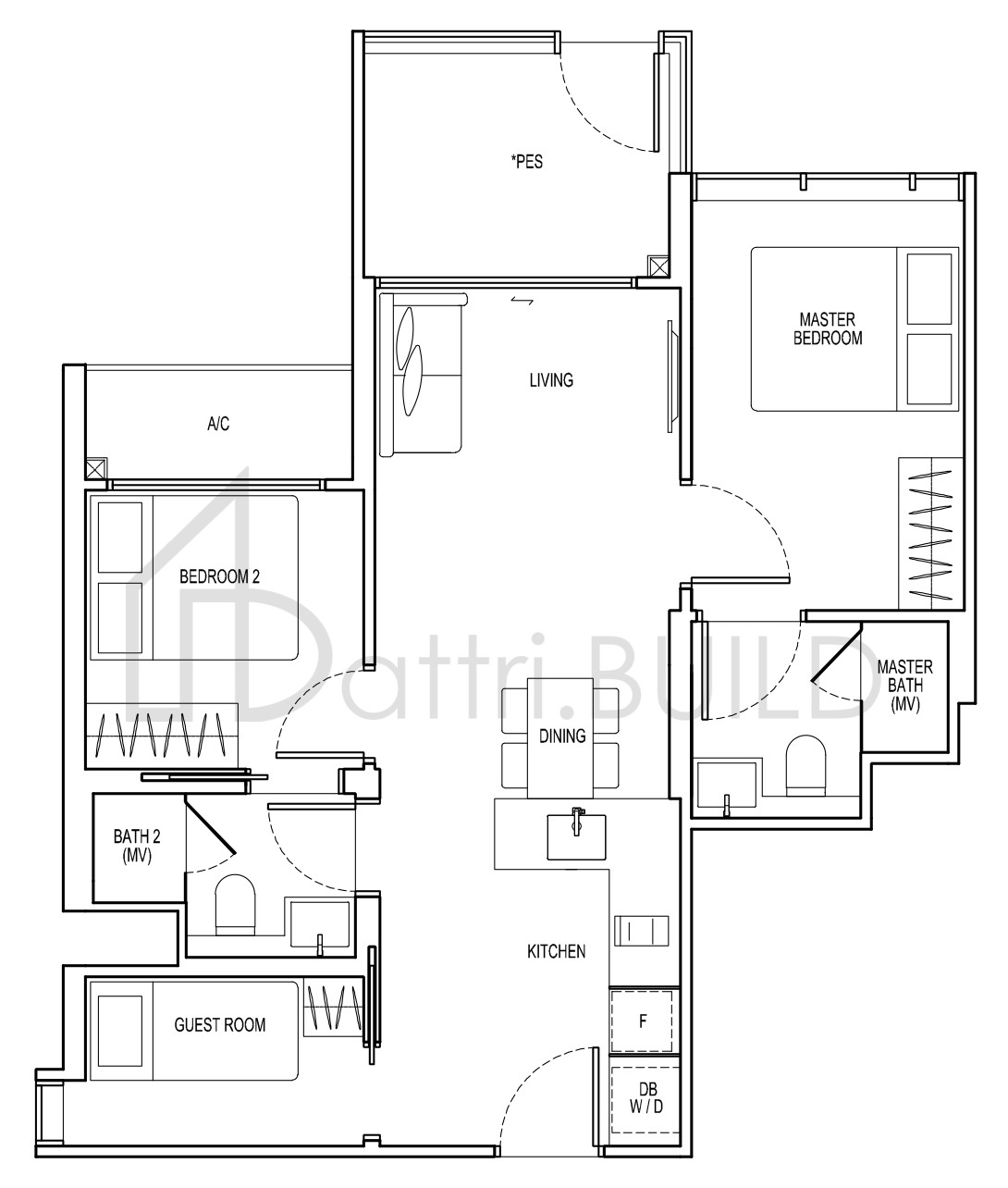 VIEW AT KISMIS C8a-G floorplan (watermarked)