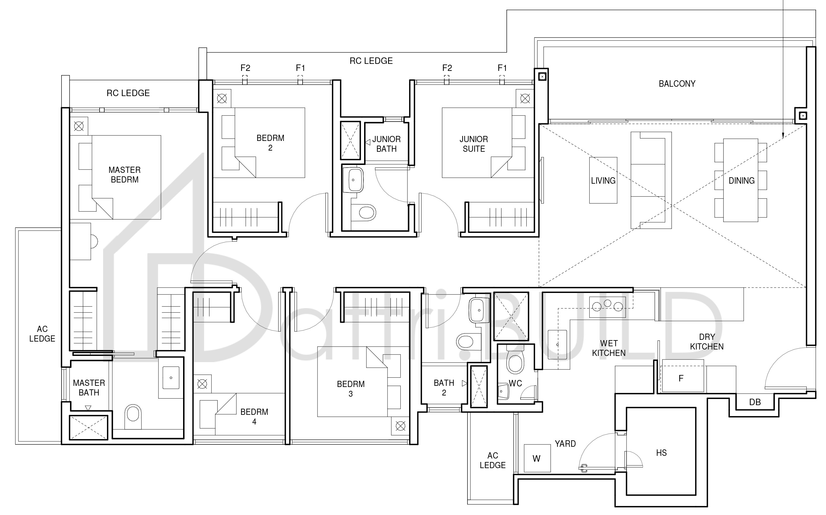 PARC CENTRAL RESIDENCES E1 floorplan (watermarked)