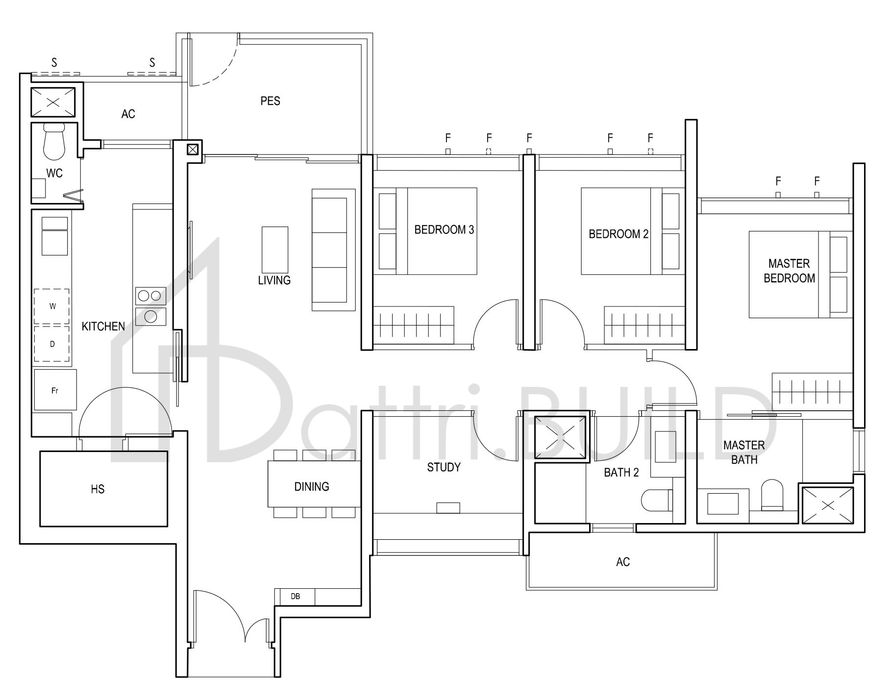 PENROSE (3+1)b1 floorplan (watermarked)