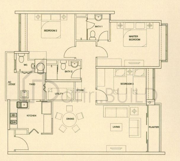 THE RAINTREE C2a floorplan (watermarked)